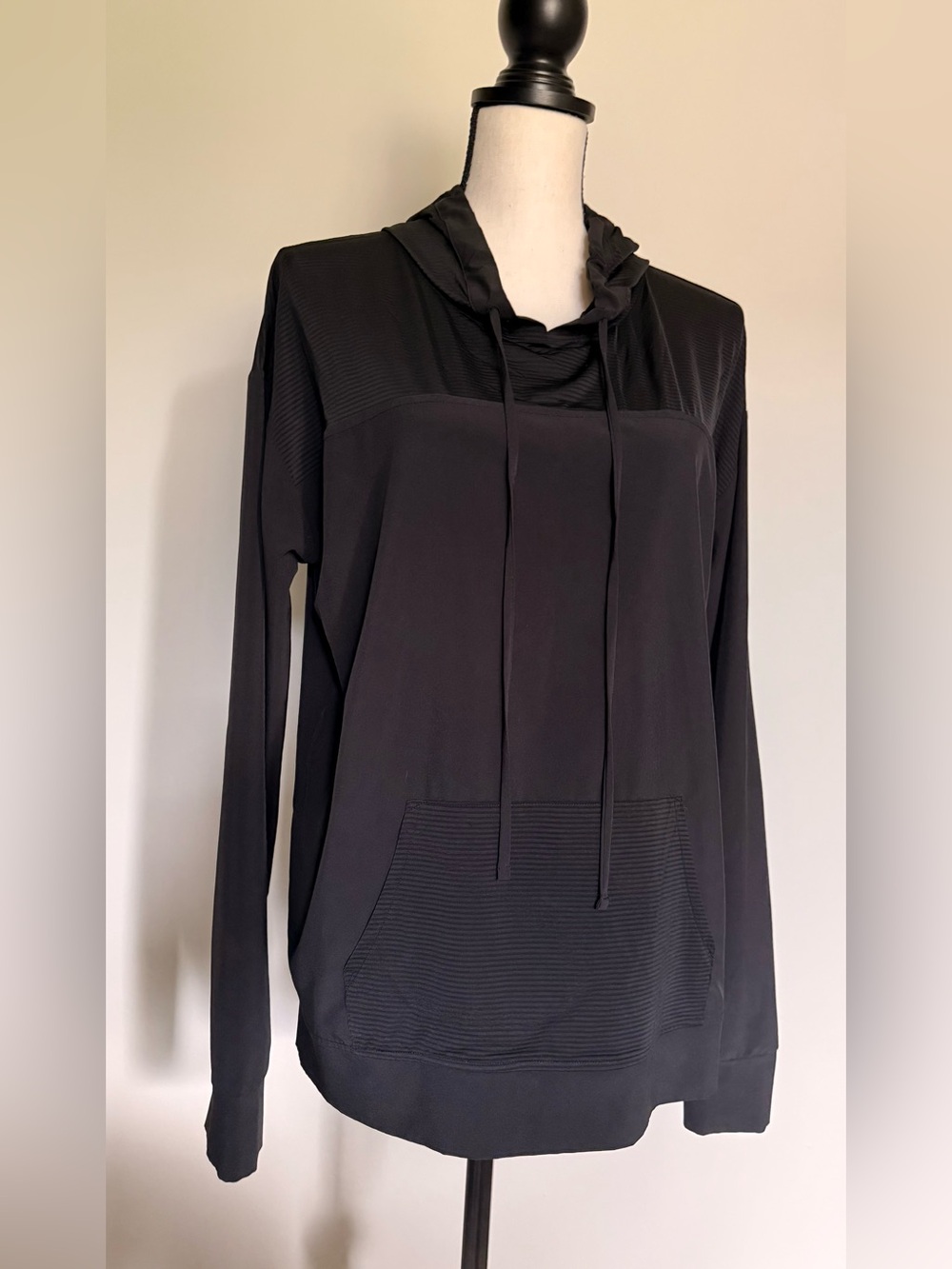 Victorias Secret Sport Black Hooded Pullover Shirt